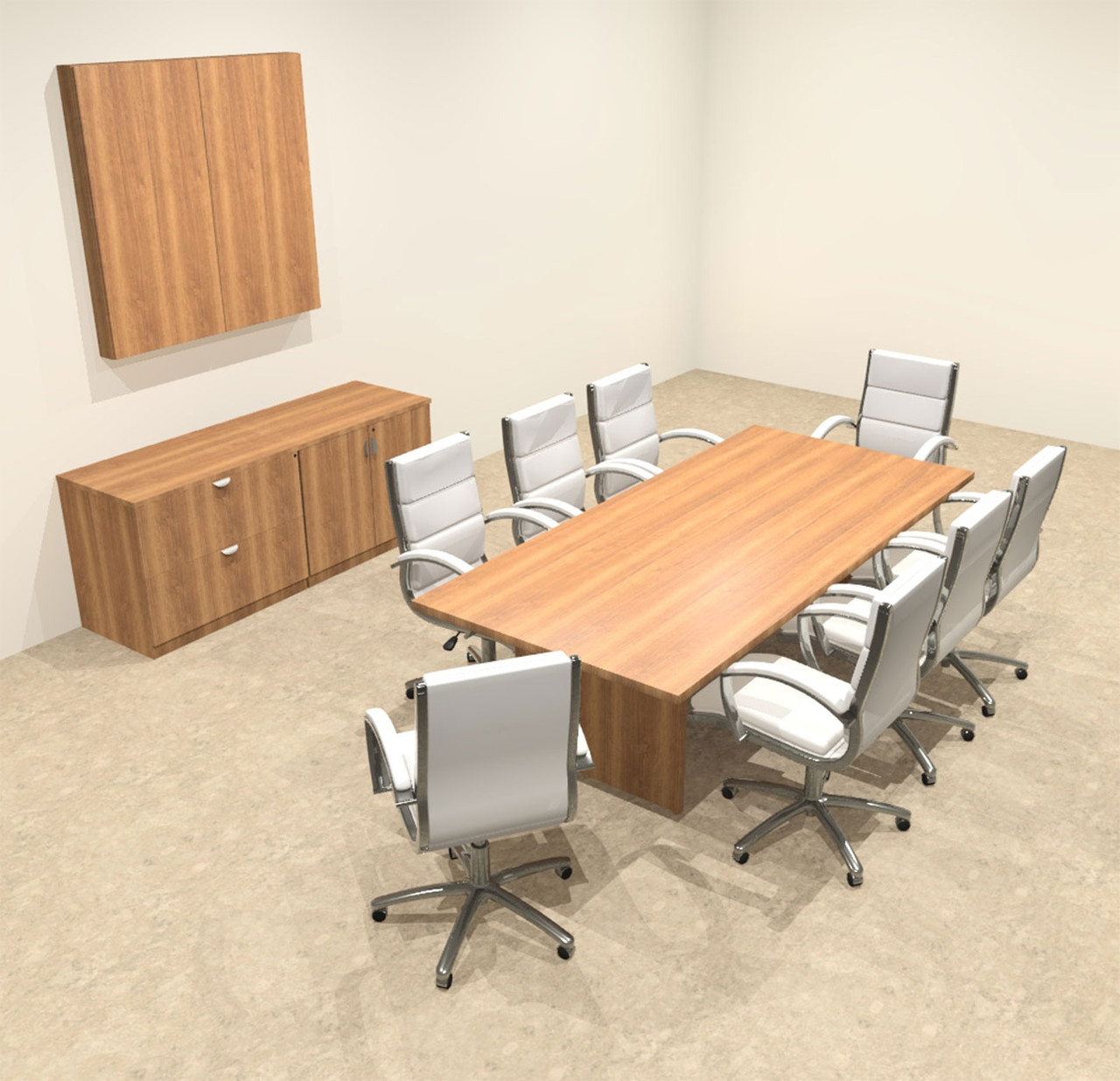 Modern Rectangular 8' Conference table, #OT-SUL-C21