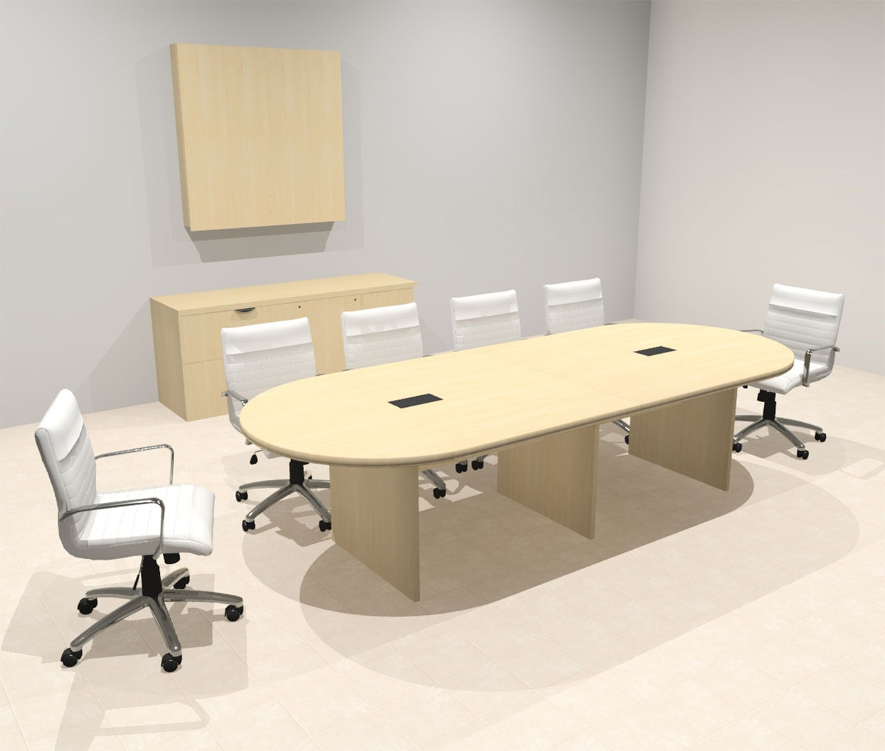 Modern Racetrack 10' Feet Conference Table, #OF-CON-CR2