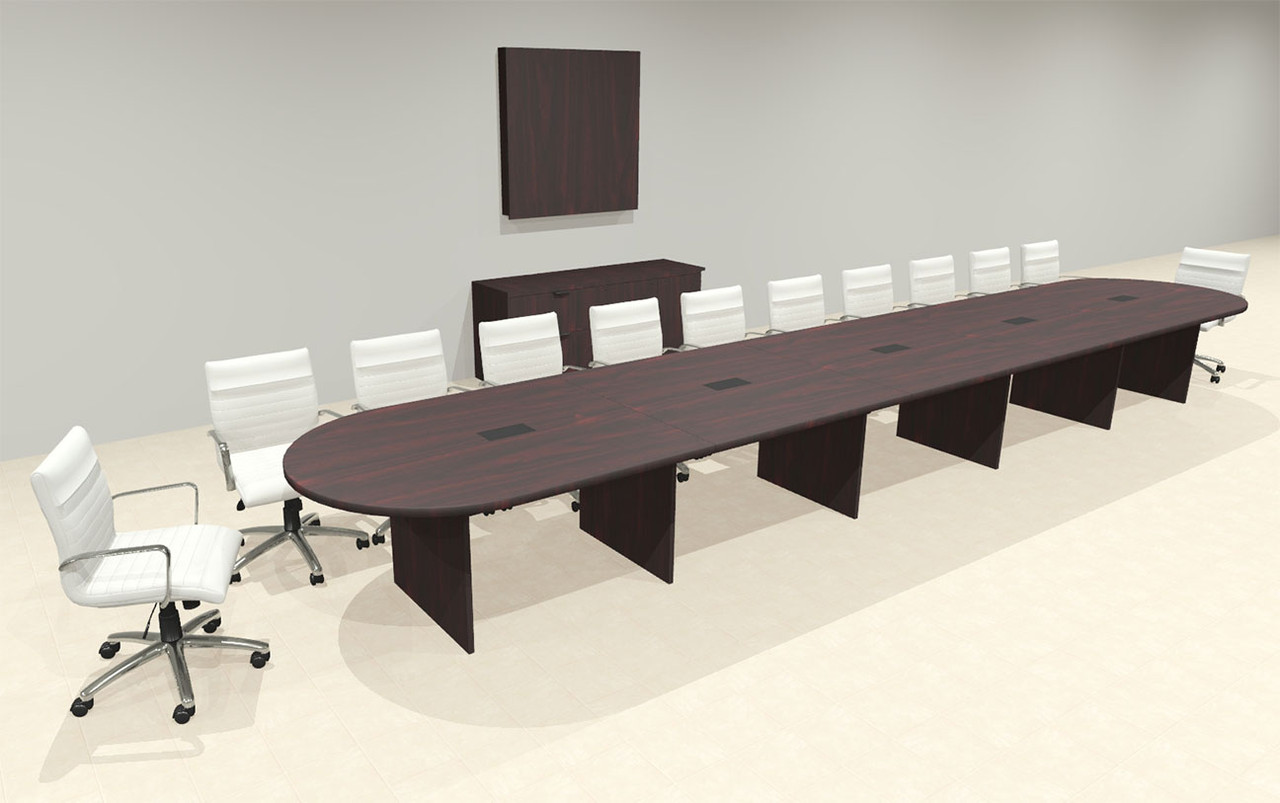 Modern Racetrack 22' Feet Conference Table, #OF-CON-CR54