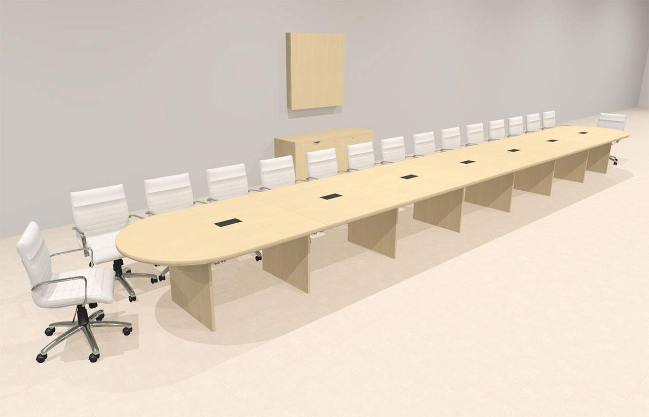 Modern Racetrack 30' Feet Conference Table, #OF-CON-CR82