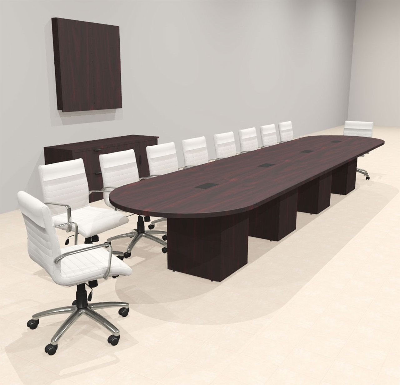 Modern Racetrack 18' Feet Conference Table, #OF-CON-CRQ38