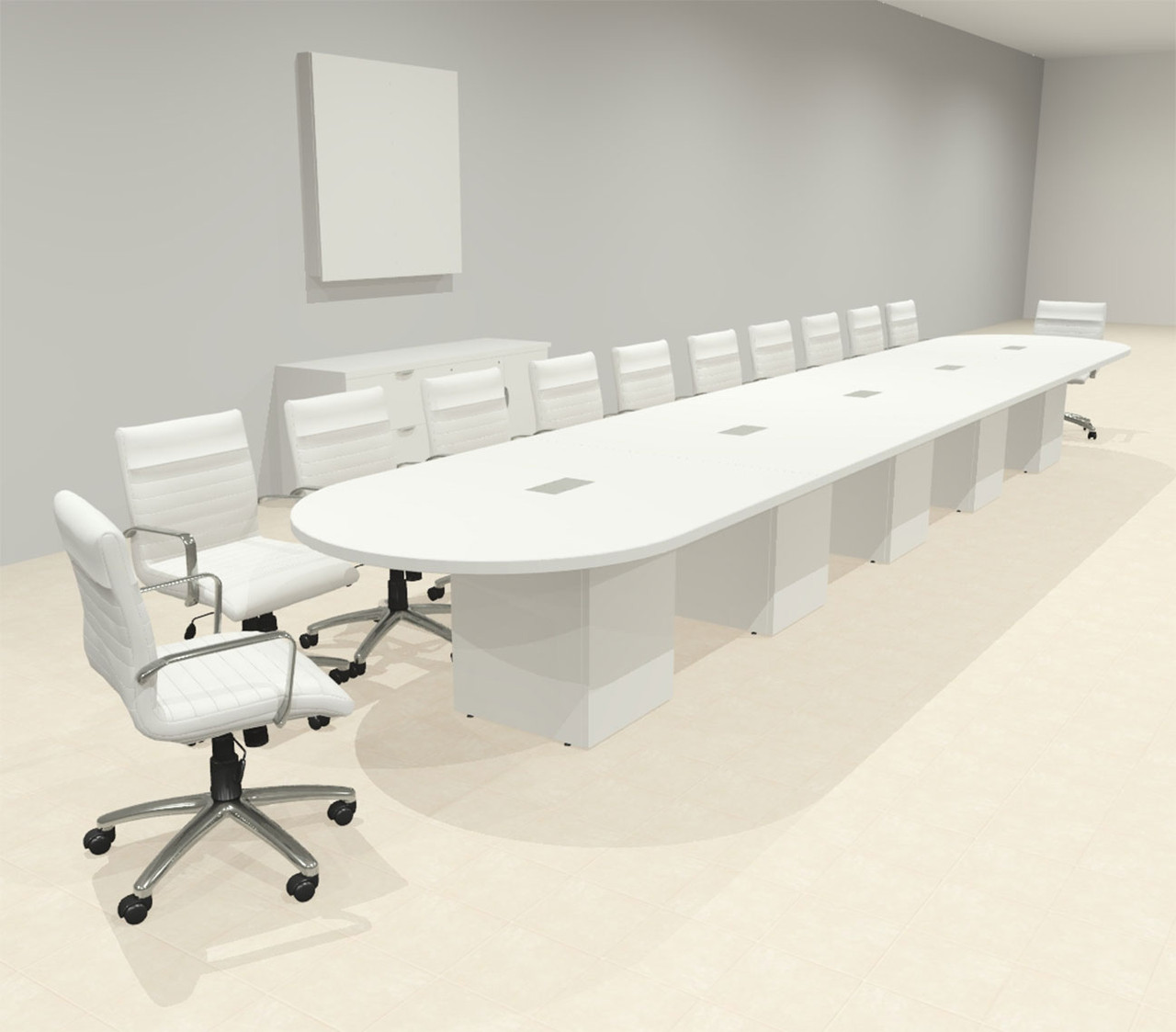 Modern Racetrack 22' Feet Conference Table, #OF-CON-CRQ49
