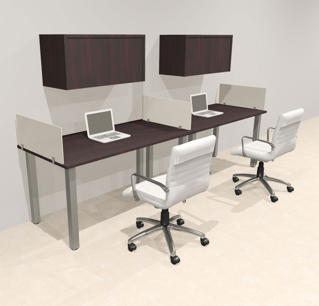 2 Person Modern  Metal Leg Office Workstation Desk Set, #OT-SUL-SPM53