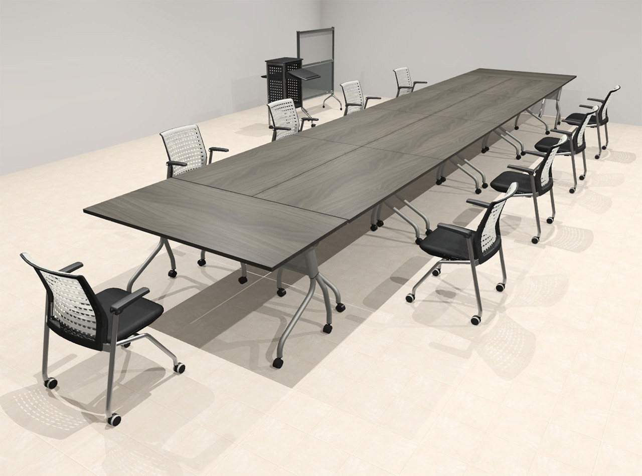 10pcs RETANGULAR Shape 25' Feet Nesting Training / Conference Table, #OT-SUL-T45-C