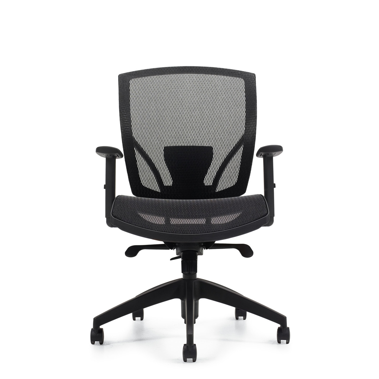 Mid Mesh Back Black Mesh Cushion Office Chair, #OT-024
