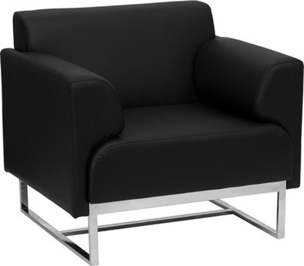 1pc Modern Leather Office Reception Sofa Chair, FF-0457-12