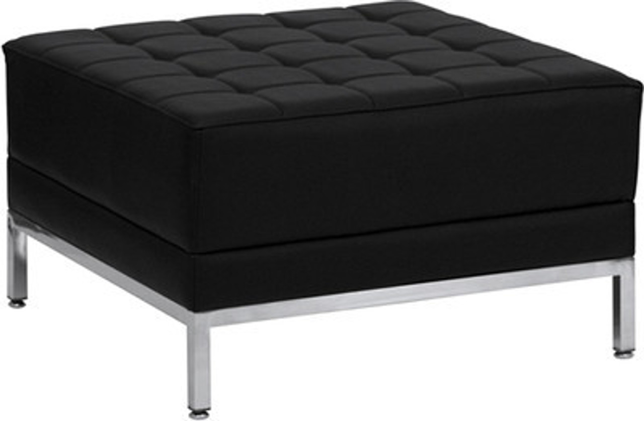 1pc Modern Leather Office Reception Ottoman, FF-0438-12