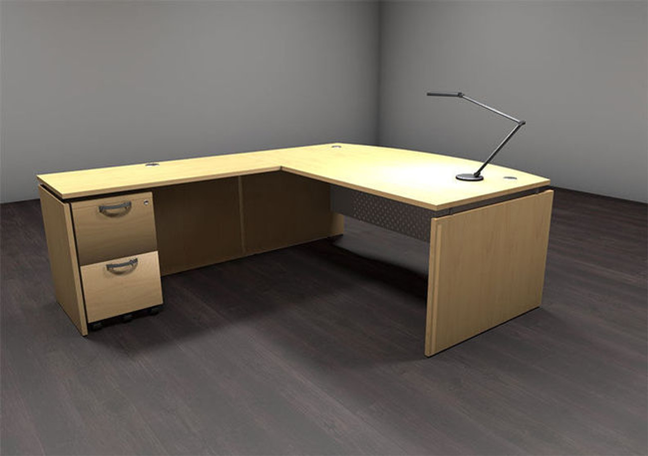 3pc L Shape Modern Contemporary Executive Office Desk Set, #AL-SED-L4