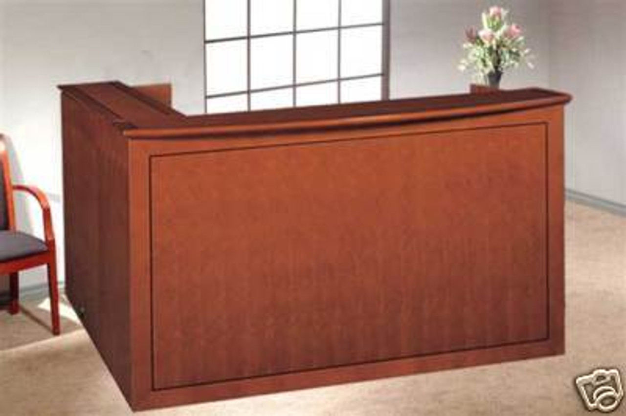 New 5pc L Shape Reception Office Desk, #CH-EME-R1