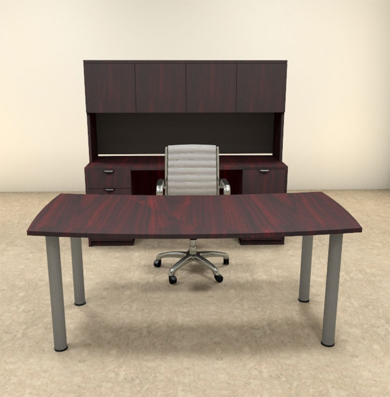 5pc Modern Contemporary Executive Office Desk Set, #OF-CON-D3