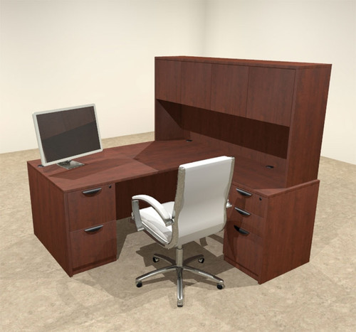 5pc L Shaped Modern Executive Office Desk, #OT-SUL-L10