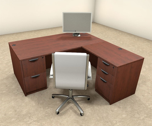 4pc L Shaped Modern Executive Office Desk , #OT-SUL-L6