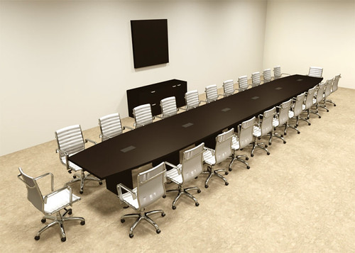 Modern Boat Shapedd 26' Feet Conference Table, #OF-CON-C100