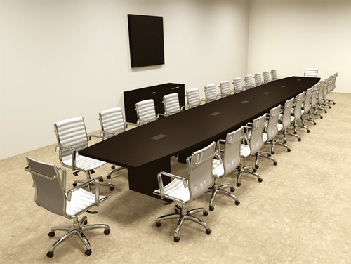 Modern Boat Shapedd 28' Feet Conference Table, #OF-CON-C105