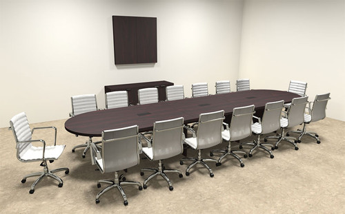 Modern Racetrack 16' Feet Conference Table, #OF-CON-C18