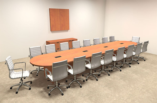 Modern Racetrack 18' Feet Conference Table, #OF-CON-C21