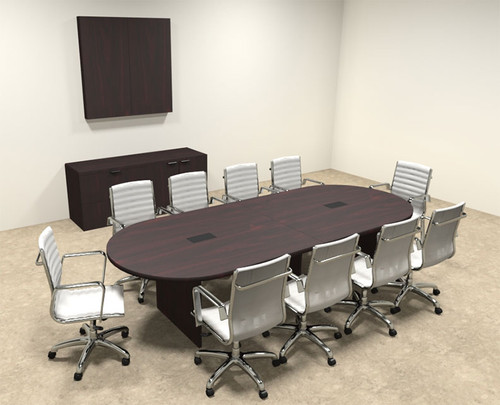 Modern Racetrack 10' Feet Conference Table, #OF-CON-C3