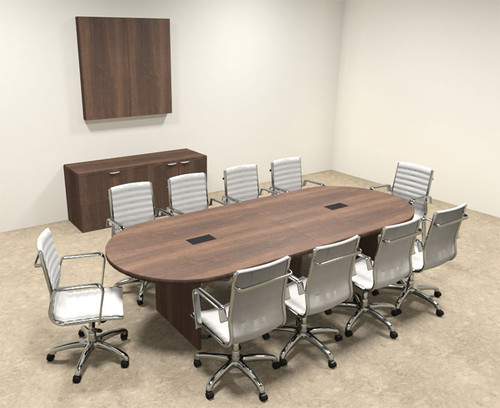 Modern Racetrack 10' Feet Conference Table, #OF-CON-C4