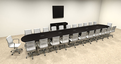 Modern Racetrack 24' Feet Conference Table, #OF-CON-C40