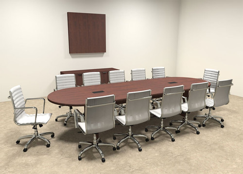 Modern Racetrack 12' Feet Conference Table, #OF-CON-C7