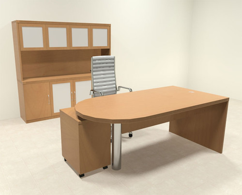 4pc Modern Contemporary Executive Office Desk Set, #RO-ABD-D25