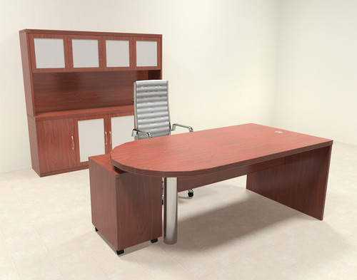 4pc Modern Contemporary Executive Office Desk Set, #RO-ABD-D26