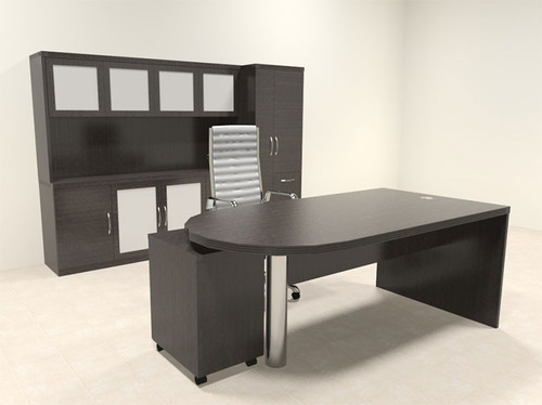 5pc Modern Contemporary Executive Office Desk Set, #RO-ABD-D33