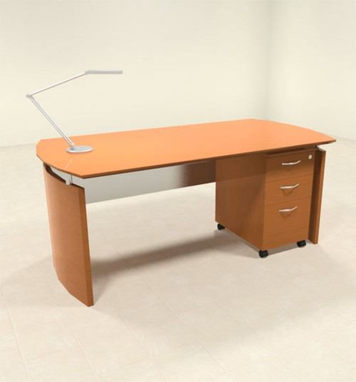 2pc Modern Contemporary Executive Office Desk Set, #RO-NAP-D1