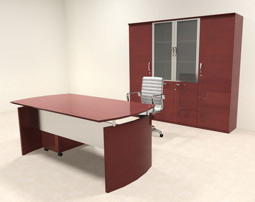 5pc Modern Contemporary Executive Office Desk Set, #RO-NAP-D14