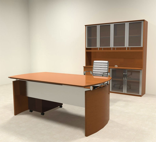 4pc Modern Contemporary Executive Office Desk Set, #RO-NAP-D7