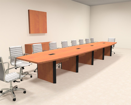 Modern Boat Shaped 20' Feet Conference Table, #OF-CON-CP26