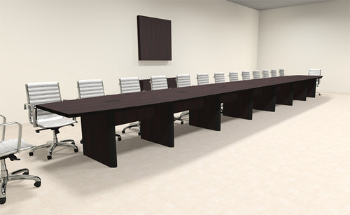 Modern Boat Shaped 30' Feet Conference Table, #OF-CON-CP53