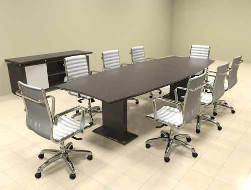 Modern Contemporary Boat Shaped 10' Feet Conference Table, #MT-STE-C9