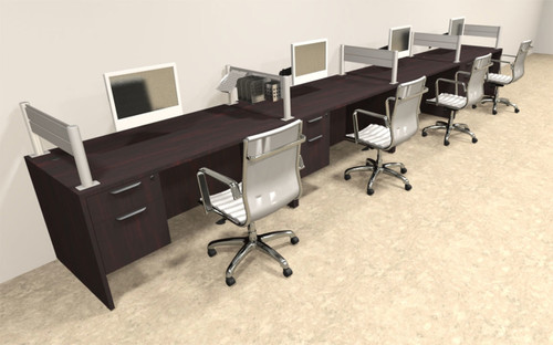 Four Person Modern Aluminum Organizer Divider Office Workstation, #OT-SUL-SPW31