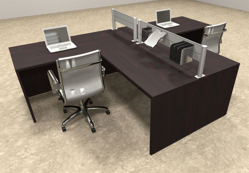 Two Person Modern Aluminum Organizer Divider Office Workstation, #OT-SUL-SPW43