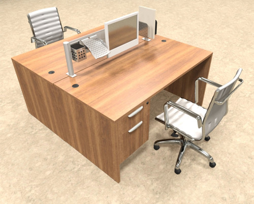 Two Person Modern Aluminum Organizer Divider Office Workstation, #OT-SUL-FPW13