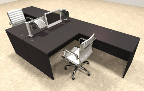 Two Person Modern Aluminum Organizer Divider Office Workstation, #OT-SUL-FPW28