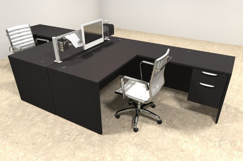 Two Person Modern Aluminum Organizer Divider Office Workstation, #OT-SUL-FPW40