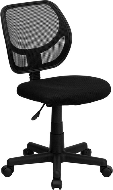 Mid-Back Black Mesh Task Chair and Computer Chair , #FF-0039-14