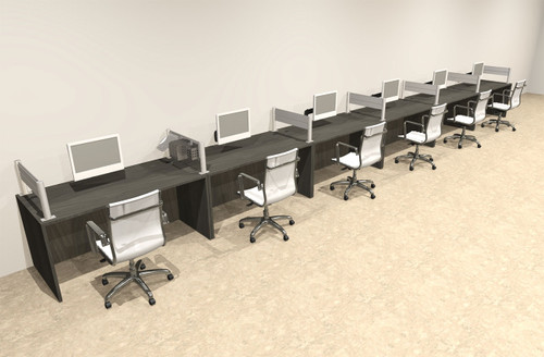 Six Person Modern Divider Office Workstation Desk Set, #OT-SUL-SPW69