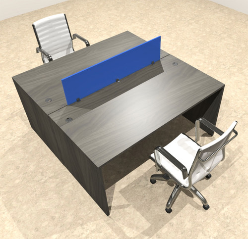 Two Person Modern Divider Office Workstation Desk Set, #OT-SUL-FPB49