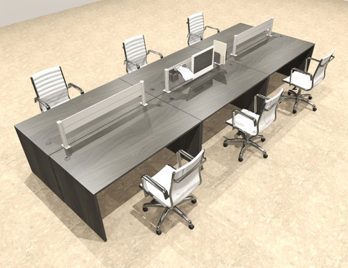 Six Person Modern Divider Office Workstation Desk Set, #OT-SUL-FPW51