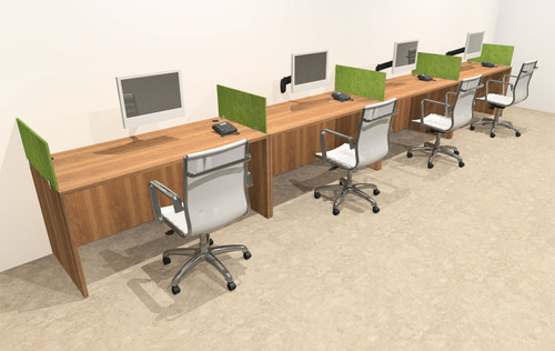 Four Person Modern Accoustic Divider Office Workstation Desk Set, #OT-SUL-SPRA9