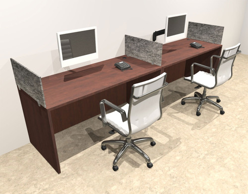 Two Person Modern Accoustic Divider Office Workstation Desk Set, #OT-SUL-SPRG2
