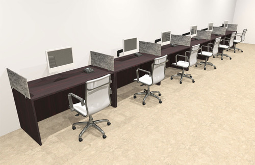 Six Person Modern Accoustic Divider Office Workstation Desk Set, #OT-SUL-SPRG19