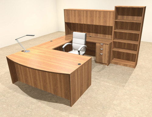 6pc U Shape Modern Executive Office Desk, #OT-SUL-U29