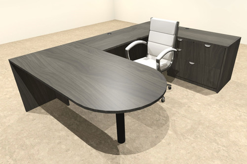 4pc U Shape Modern Executive Office Desk, #OT-SUL-U55