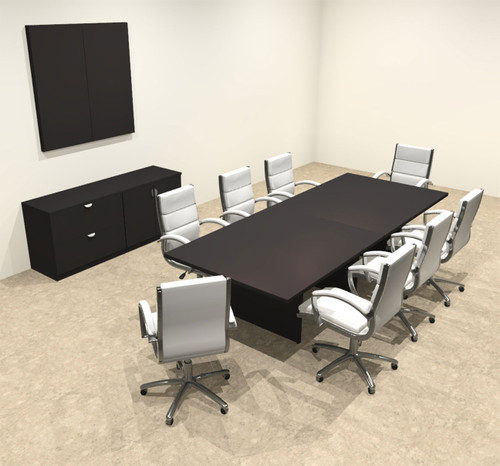 Modern Rectangular 10' Conference table, #OT-SUL-C29