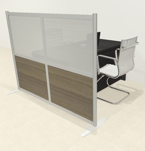 One Loft Modern Office Home Aluminum Frame Partition / Divider / Sneeze Guard, #UT-ALU-P3-A