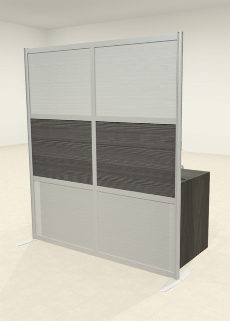 One Loft Modern Office Home Aluminum Frame Partition / Divider / Sneeze Guard, #UT-ALU-P16-B